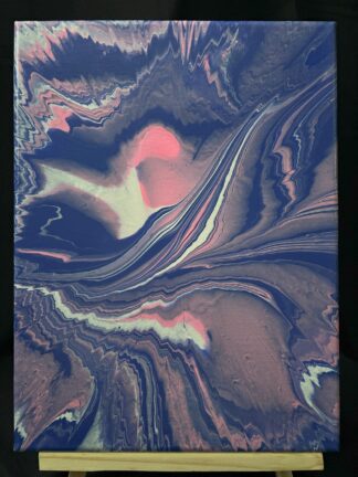 #0041 - Original 9x12 - White, Pink, and Purple