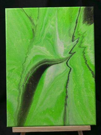#0048 - Original 9x12 - Neon Green, White, and Black