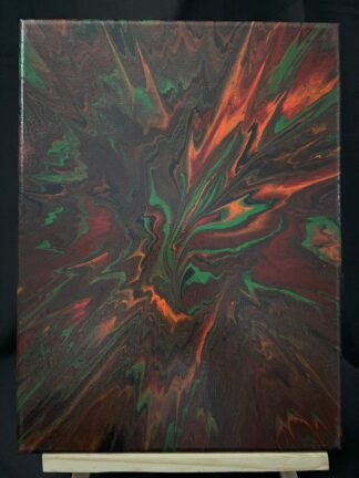 #0051 - Original 9x12 - Red, Orange, Green, and Black