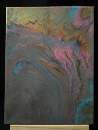 #0055 - Original 9x12 - Blue, Pink, Purple, and Gold