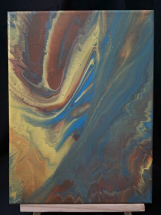 #0060 - Original 9x12 - Yellow, Blue, and Orange
