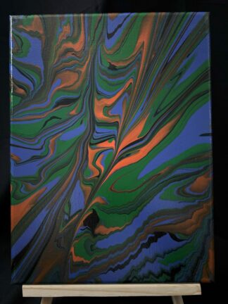 #0065 - Original 9x12 - Royal Blue, Orange, Green, and Black