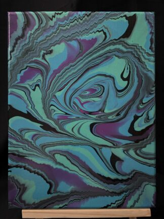 #0068 - Original 9x12 - Blue, Turquoise, Purple, and Black