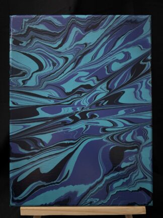 #0069 - Original 9x12 - Blue, Royal Blue, and Black