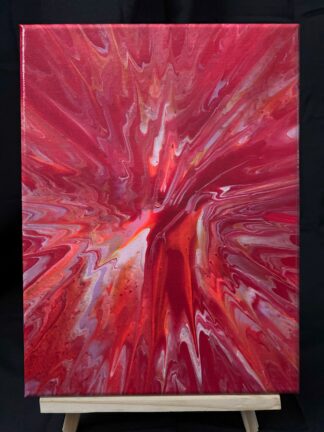 #0074 - Original 9x12 - Red, Orange, Light Purple, White, and Yellow