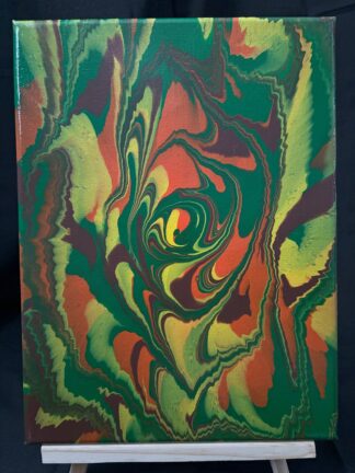 #0078 - Original 9x12 - Green, Orange, Yellow, and Brown