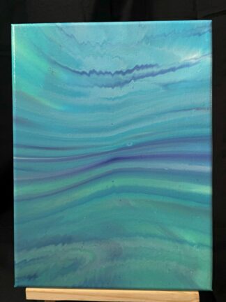 #0082 - Original 9x12 - Blue, Turquoise, Royal Blue, and White