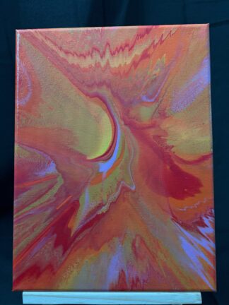 #0083 - Original 9x12 - Red, Orange, Yellow, Light Purple