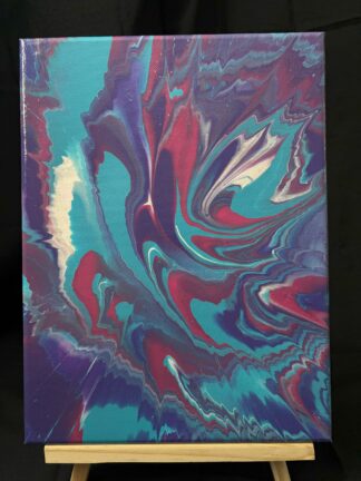 #0085 - Original 9x12 - Blue, Purple, Magenta, and White