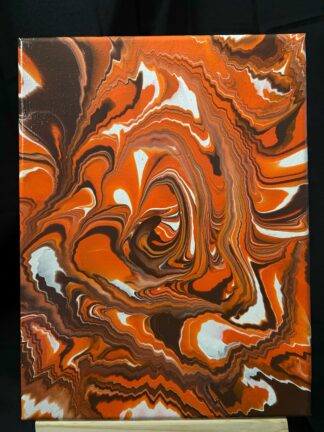 #0090 - Original 9x12 - Orange, Brown, and White