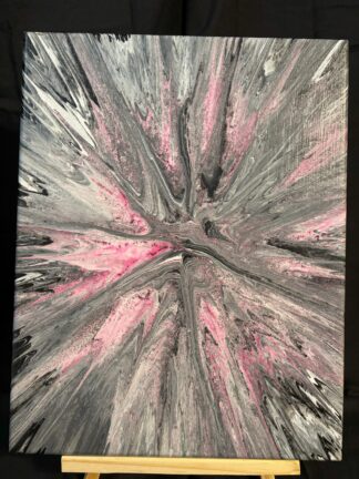 #A0001 - Original 11x14 - Black, White, and Glow Pink