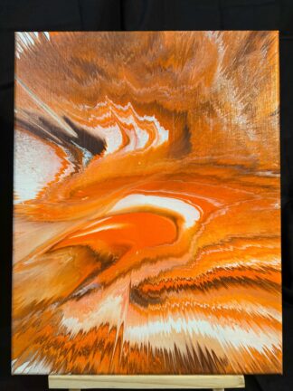 #A0005 - Original 11x14 - Orange, Brown, and White