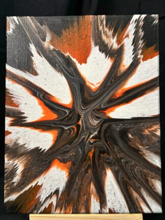 #A0013 - Original 11x14 - Black, White, and Orange