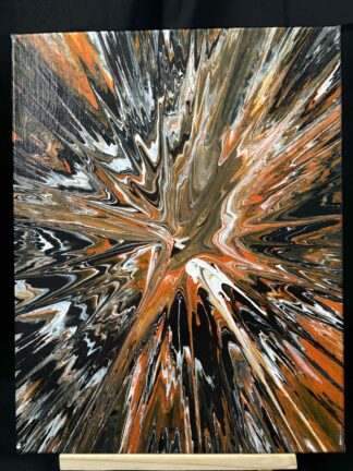 #A0017 - Original 11x14 - Black, White, and Orange