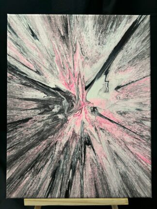 #A0022 - Original 11x14 - Black, White, and Pink