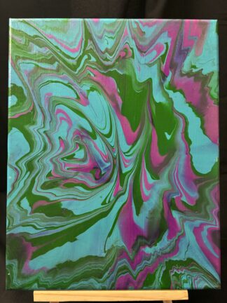 #A0023 - Original 11x14 - Blue, Green, and Magenta