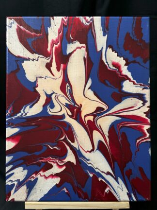 #A0027 - Original 11x14 - Red, White, and Royal Blue