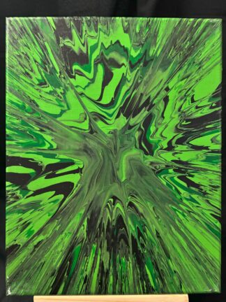 #A0030 - Original 11x14 - Green, Light Green, and Black