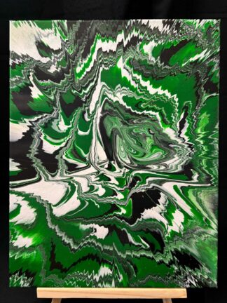 #A0048 - Original 11x14 - Green, White, and Black
