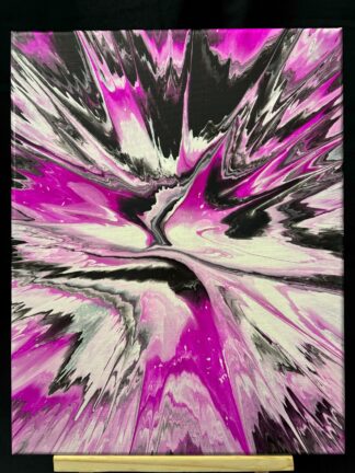 #A0062 - Original 11x14 - Neon Purple, Black, and White