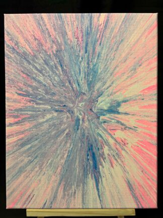 #A0064 - Original 11x14 - Blue, Pink, and White