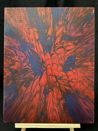 #A0072 - Original 11x14 - Red, Magenta, and Royal Blue