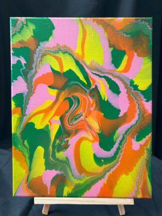 #A0074 - Original 11x14 - Yellow, Orange, Green, and Pink