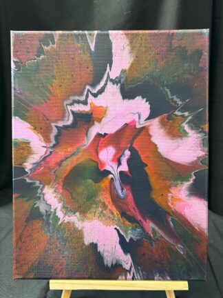 #A0084 - Original 11x14 - Neon Orange, Glow Green, Light Purple, Neon Pink, and Navy
