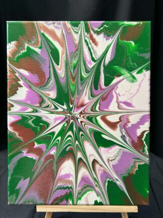 #A0085 - Original 11x14 - Copper, Green, Light Purple, and White