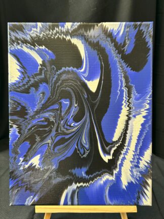 #A0087 - Original 11x14 - White, Black, and Royal Blue