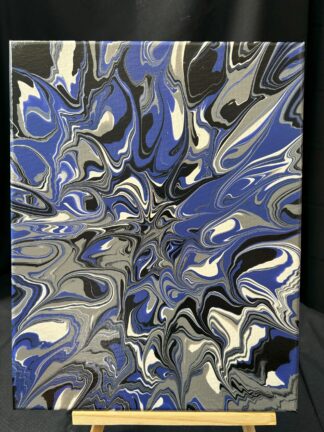 #A0089 - Original 11x14 - White, Black, Royal Blue, and Gray