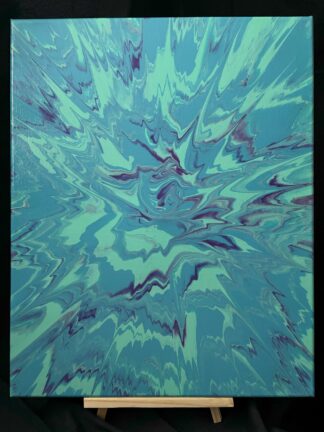 #C0014 - Original 16x20 - Blue, Turquoise, and Purple