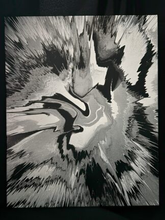 #C0021 - Original 16x20 - Black, White, and Silver