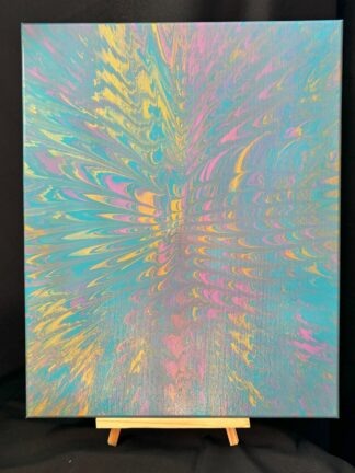 #C0029 - Original 16x20 - Blue, Light Purple, and Gold