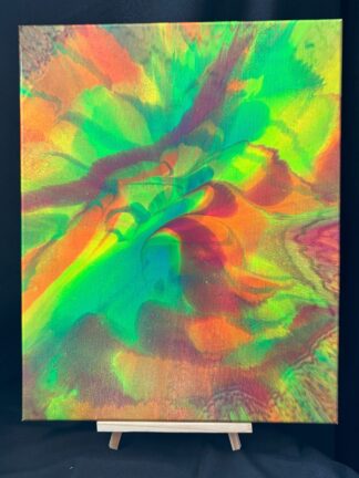 #C0030 - Original 16x20 - Neon Purple, Neon Yellow, Neon Orange, Neon Blue, and Neon Green