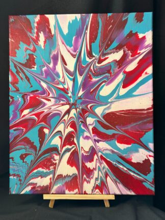 #C0034 - Original 16x20 - Purple, Red, White, and Blue