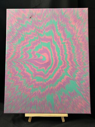 #C0040 - Original 16x20 - Pink, Light Purple, and Turquoise