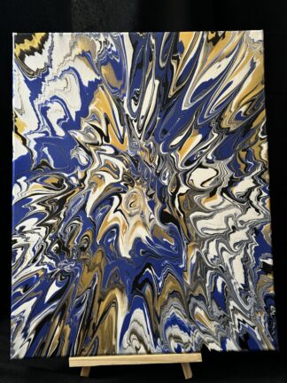 #C0044 - Original 16x20 - Royal Blue, White, Black, and Gold