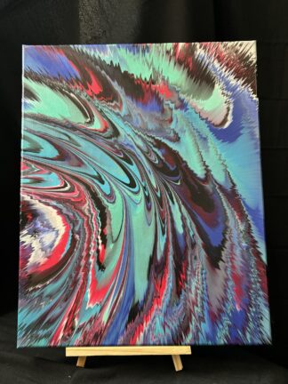 #C0045 - Original 16x20 - Blue, Royal Blue, Red, White, Black, and Turquoise