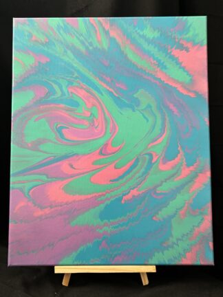 #C0048 - Original 16x20 - Blue, Pink, Turquoise, and Light Purple