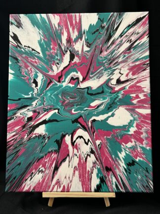 #C0055 - Original 16x20 - White, Magenta, Teal, and Black